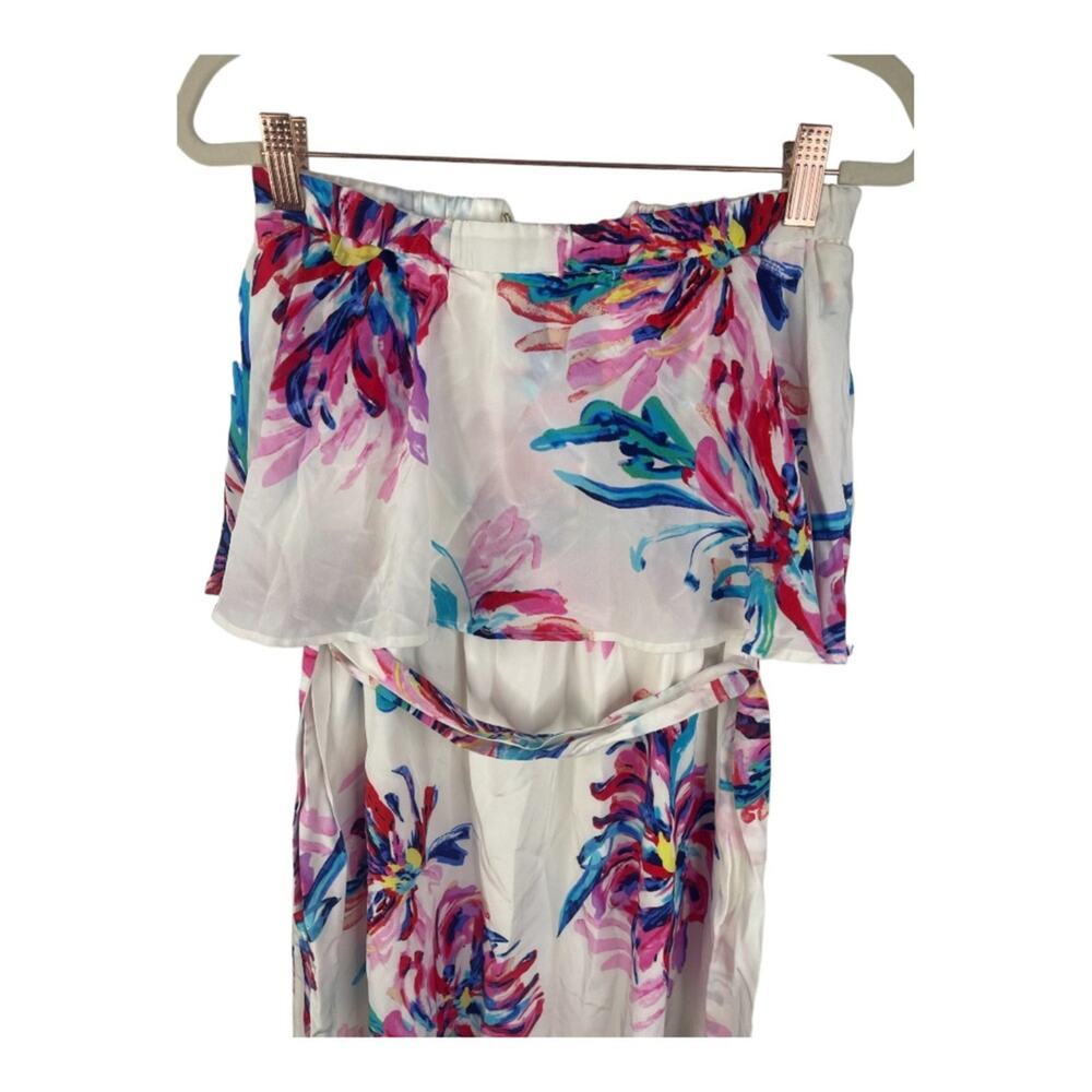 Yumi Kim Marina Mini Dress Strapless Silk Floral Coquette Garden Summer Spring S - Picture 7 of 9